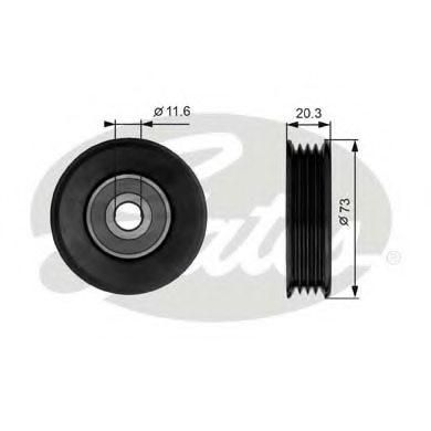 LEXUS 88440-20170 Deflection/Guide Pulley, v-ribbed belt